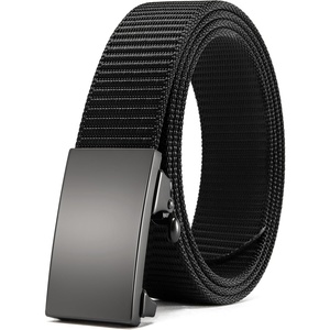 CHAOREN Nylon Ratchet Belts for Men, Adjustable Tactical Belt – 1.25″(Black)