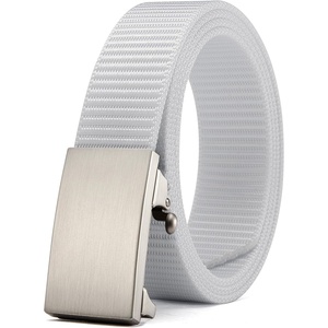 CHAOREN Nylon Ratchet Belts for Men, Adjustable Tactical Belt – 1.25″(White)