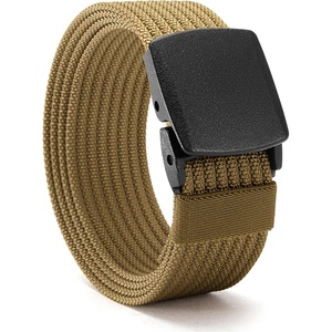 CHAOREN TSA Approved Non-Metal Nylon Travel Belt Men – 38mm(Coyote)