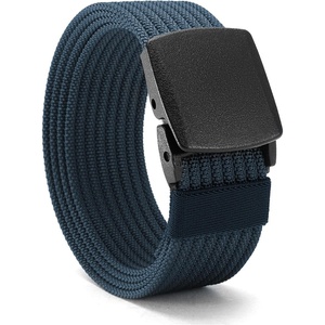CHAOREN TSA Approved Non-Metal Nylon Travel Belt Men – 38mm(Navy)